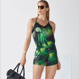 Fabletics Palm Leaf Dash Romper